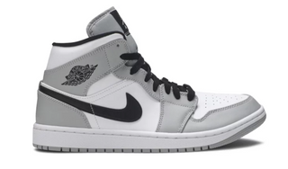 AJ1 Mid Light Smoke Grey