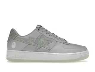 A Bathing Ape Bape Sta Text Code Camo Grey