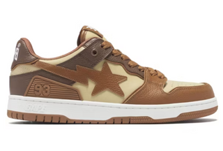 A Bathing Ape Sk8 Sta #5 Brown Beige