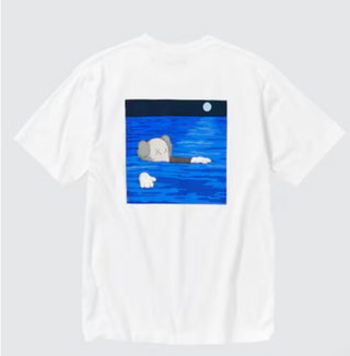 KAWS x Uniqlo Artbook Cover Tee White