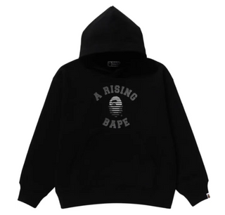 BAPE A Rising Bape Relaxed Fit Pullover Hoodie Black