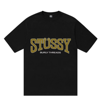 Stussy Burly Threads Pig Dyed Tee Black