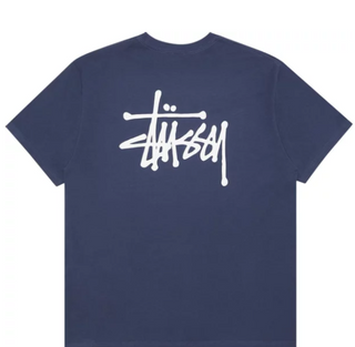 Stussy Basic Logo Tee Navy