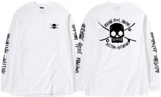 Stussy Heel Bruise L/S Tee White