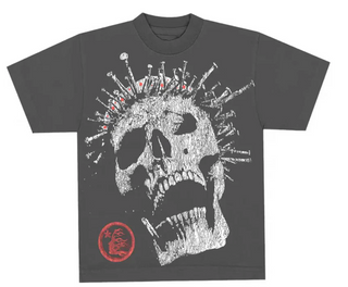 Hellstar Skull Rhinestone Tee Black